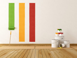 select color swatch to paint wall - rendering